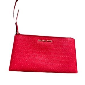 Michael Kors Vibrant Red Clutch Wristlet